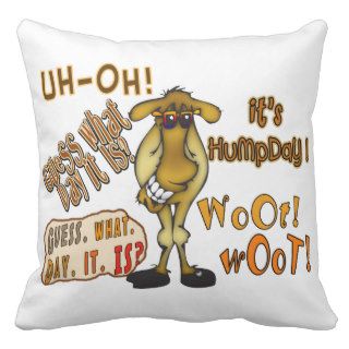 Hump Day Camel Pillow