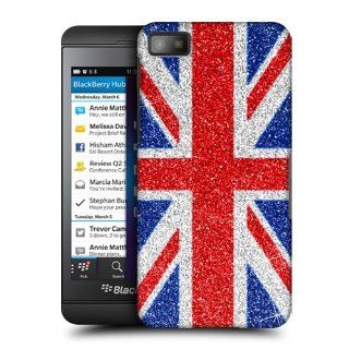Head Case Designs Red And Blue Glitter Union Jack Collection Hard Back Case Cover For BlackBerry Z10 Electronics