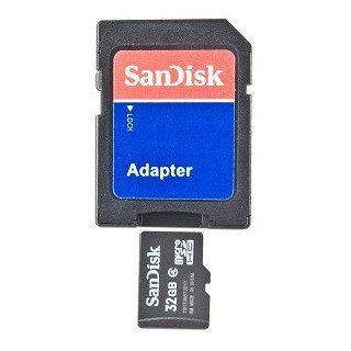 SanDisk 32GB Class 4 microSDHC Memory Card w/SD Adapter Computers & Accessories
