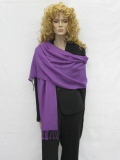 SCARVES AMETHYST PASHMINA STOLE from Cashmere Pashmina Group in 55 vibrant colors (AMETHYST)