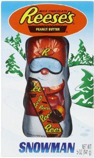 Reese's Holiday Peanut Butter Snowman, 5 Ounce Package  Candy And Chocolate Bars  Grocery & Gourmet Food
