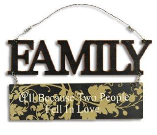 Family Metal Hanging Sign   Decorative Signs