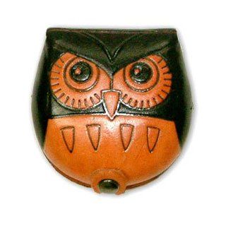 Owl Genuine Leather Animal Coin/Change Case/Purse/Holder *VANCA* Handmade in Japan Arts, Crafts & Sewing