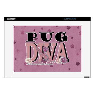 Pug DIVA Laptop Decals
