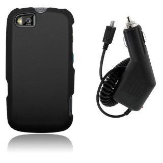 Motorola Admiral XT603   Black Hard Plastic Case Cover + Car Charger [AccessoryOne Brand] Cell Phones & Accessories