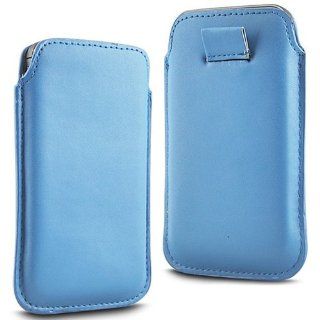 N4U Accessories Light Blue Superior Pu Soft Leather Pull Flip Tab Case Cover Pouch For Nokia 603 Cell Phones & Accessories
