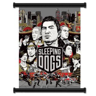 Sleeping Dogs Game Fabric Wall Scroll Poster (32" x 42") Inches  Prints  