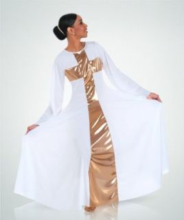 Body Wrappers 620 / 620XX Womens Praise Dance Cross Components Long Dress Clothing