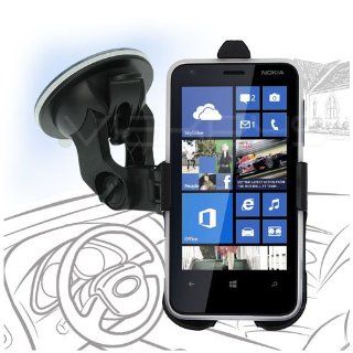 Celicious Fit In Dedicated Car Suction Mount Holder for Nokia Lumia 620 Cell Phones & Accessories