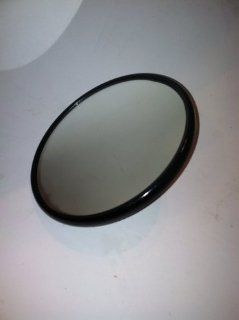 Peterson Round Flat Glass Mirror Head Black Enamel Steel 5" Dia. 85767 (605) Automotive