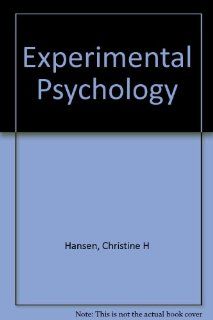 Study Guide & Workbook for Myers/Hansen's Experimental Psychology  Christine H. Hansen, Christine Hansen 9780534343460 Books