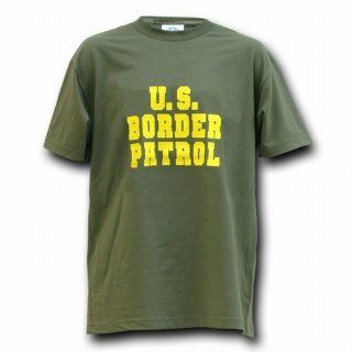 Green & Yellow United States US Border Patrol T shirt Shirt Size MEDIUM 