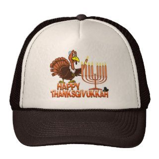 Happy Thanksgivukkah   Thankgiving Hanukkah Tshirt Mesh Hats