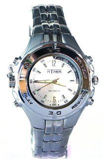 nTren 1690 622  Data Storage Watch, Solid Stainless Steel Band and Silver Watch Face  Players & Accessories