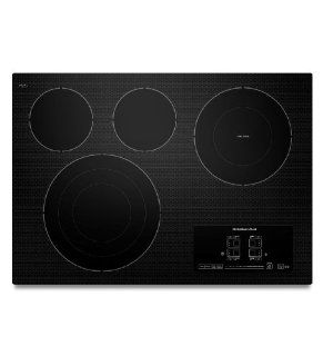 Kitchenaid KECC607BBL KitchenAid &reg; 30 Inch 4 Element Electric Cooktop, Architect &reg; Series II   Black Appliances