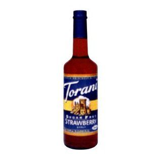 Torani Sugar Free Strawberry Syrup  Dessert Toppings  Grocery & Gourmet Food
