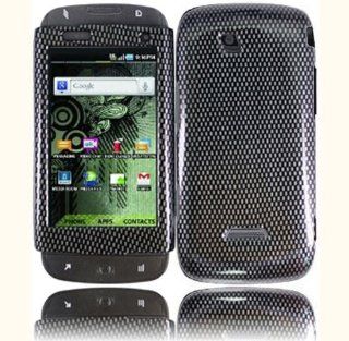 Gray Black Carbon Fiber Pattern Hard Cover Case for Samsung T Mobile Sidekick 4G SGH T839 Cell Phones & Accessories