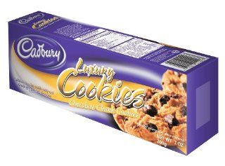 Cadbury Luxury Golden Chocolate Chunk Cookies, 7 Ounce Boxes (Pack of 6)  Chocolate Chip Cookies  Grocery & Gourmet Food