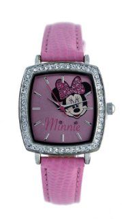 Disney #MIN629 Women's Minnie Mouse Pink Scale Leather Watch Watches