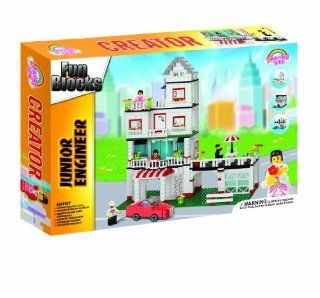 Fun Blocks (Compatible with Lego) City Diorama (B) Dream Home (629 Pieces) Toys & Games