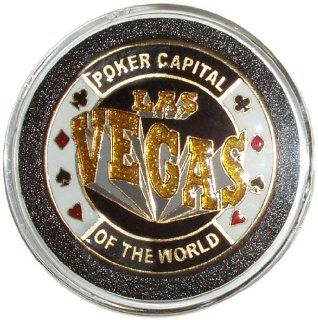 Trademark Las Vegas Card Cover Protect Your Hand Poker Button (Black)  Casino And Card Game Layouts  Sports & Outdoors