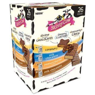 Skinny Cow Chocolate Candies Variety Pack   26 ct.  Candy And Chocolate Multipack Bars  Grocery & Gourmet Food