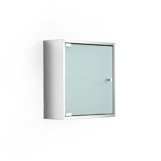Pika Medicine Cabinet w Frosted Glass Door and 1 Shelf   Cabinets And Shelves