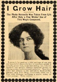 1904 Vintage Ad Hair Growth Dandruff Tonic Altenheim   Original Print Ad  