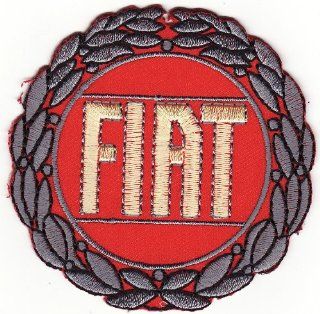 Fiat 3" Round On Car patch Iron on Sew Applique Embroidered patches