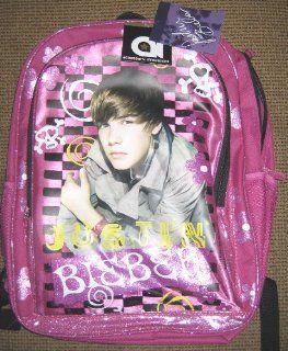 Justin Bieber 16 Inch Backpack Pink Toys & Games