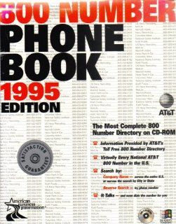800 Numbers Phone Book 1995 Edition [ Windows 3.1 or higher ] Software