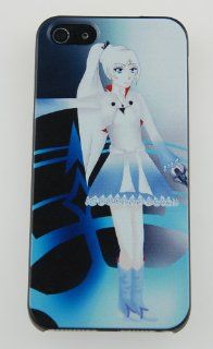 Rwby White Protective Hard Back Case for Apple Iphone 5 with Free Screen Protector Cell Phones & Accessories