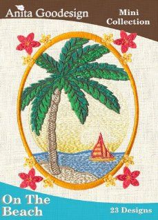 Anita Goodesign ~ On The Beach ~ Embroidery Designs CD