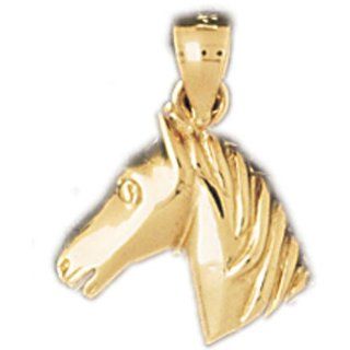 CleverEve's 14K Gold Pendant Horse Head 1.6   Gram(s) CleverEve Jewelry