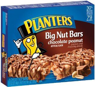Planters Big Nut Bars, Chocolate Peanut, 5 Count Bars (Pack of 10)  Granola And Trail Mix Bars  Grocery & Gourmet Food
