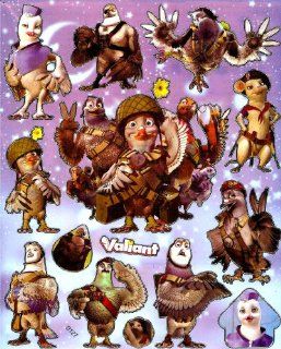 Valiant Movie Sticker Sheet D127 ~ war pigeon wood pigeon Bugsy Tailfeather 