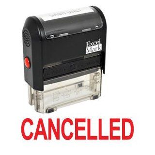 CANCELLED Self Inking Rubber Stamp   Red Ink (42A1539WEB R)  Business Stamps 