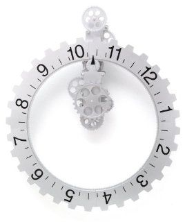 Kikkerland Big Wheel Revolving Wall Clock   Contemporary Gear Clock