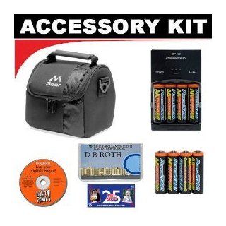 Deluxe Accessory Kit with Charger & 8 AA Rechargeable Batteries + Digital Camera Case For The HP PhotoSmart E337, E327, E317, 635, 435, 945, 735, 935, 850, 720, 320, 620, 812 Digital Cameras  Camera & Photo