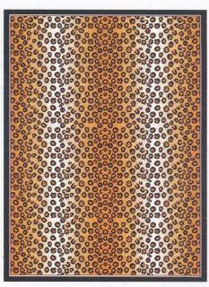 5x8 African Leopard Cougar Animal Print Area Rug 623   Machine Made Rugs