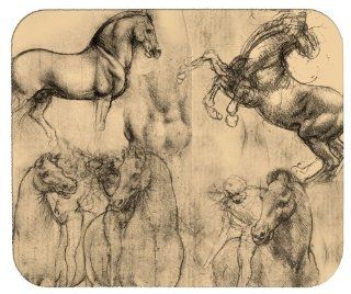 Leonardo DaVinci's Horses   Equine Art Mouse Pad 
