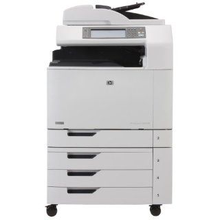 HP Color LaserJet CM6040f MFP   Multifunction ( fax / copier / printer / scanner )   color   laser   copying (up to) 40 ppm (mono) / 40 ppm (color)   printing (up to) 40 ppm (mono) / 40 ppm (color)   2100 sheets   33.6 Kbps   Hi Speed USB, 1000 Base T, U