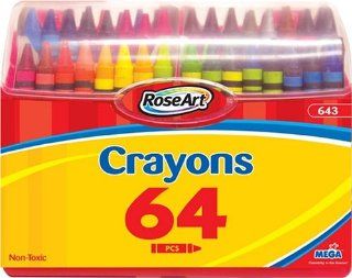 RoseArt Crayons with Plastic Case Toys & Games