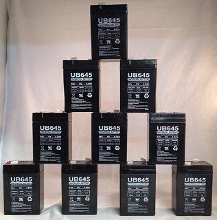 UB645 6V 4.5AH SLA BATTERY 6 VOLT   PACK OF 10 BATTERIES Electronics