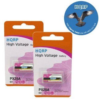 HQRP 2 Pack 6 Volt Battery for Mamiya 645 Pro TL / RZ67 PRO II, Pentax 67, Minox 35 ML, Zenit (Zenith), Bronica SQ B Film Camera + Coaster Electronics