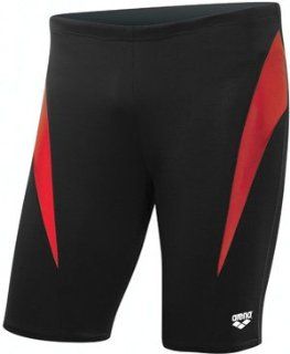 Arena Mens And Boys Waternity Borax Jammer 54 BLACK/RED 32 (MEN)  Athletic Swim Jammers  Sports & Outdoors