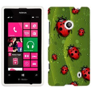 Nokia Lumia 521 Lady Bugs on Leaf Phone Case Cover Cell Phones & Accessories