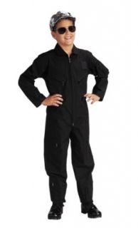 Kid's Black Air Force Type Flightsuit   in your choice of size Clothing