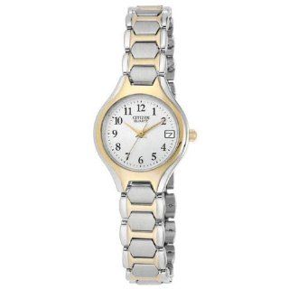 Citizen Quartz Date Two Tone Stainless Steel Bracelet Women's Watch   EU2254 51A Watches
