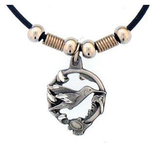 Earth Spirit Hummingbird Necklace Pendant Western Jewelry Jewelry